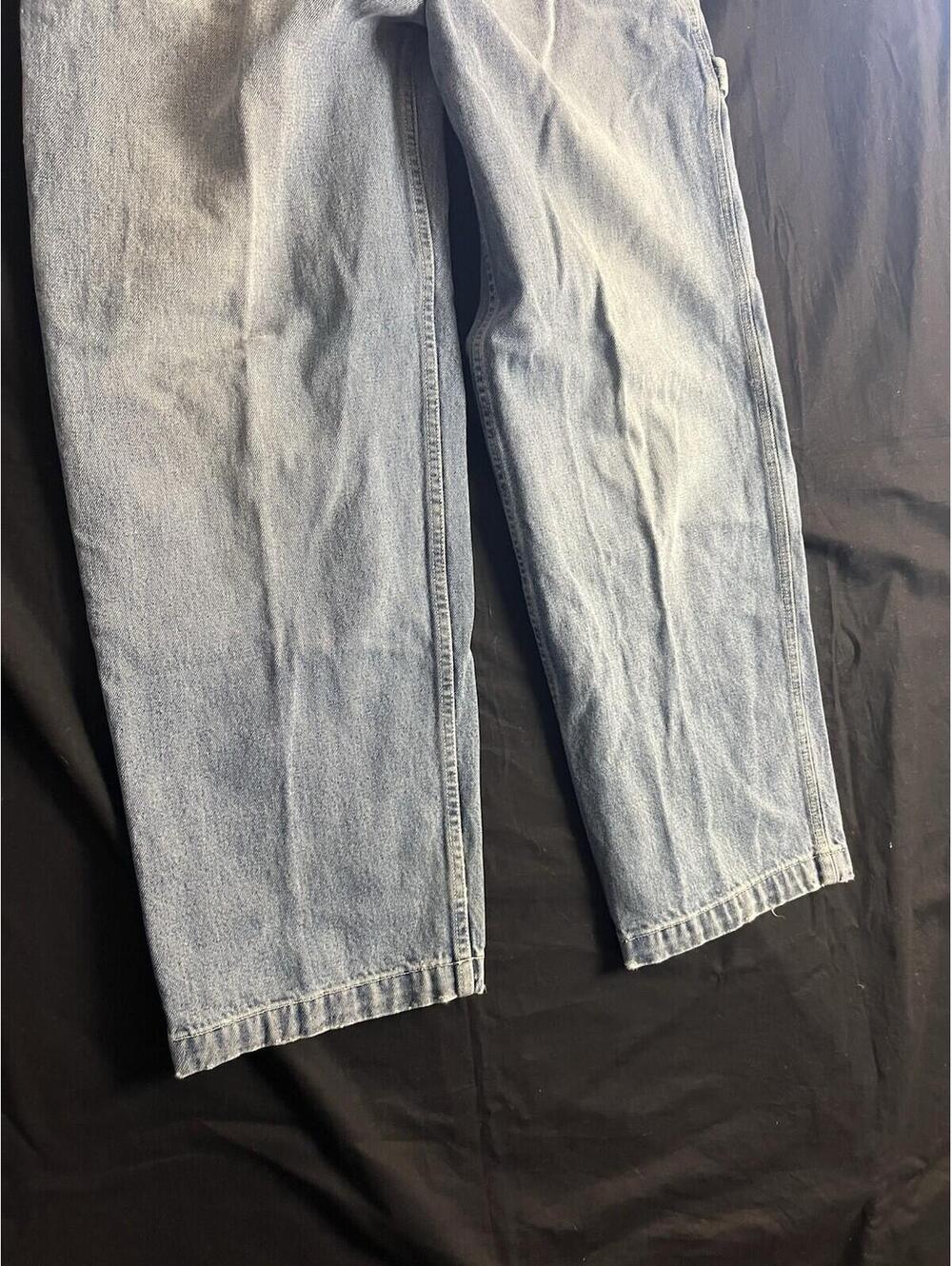 VTG Y2K Abercrombie & Fitch Men’s 32R Carpenter Jeans Wide Leg Baggy 30x30 - Picture 3 of 15